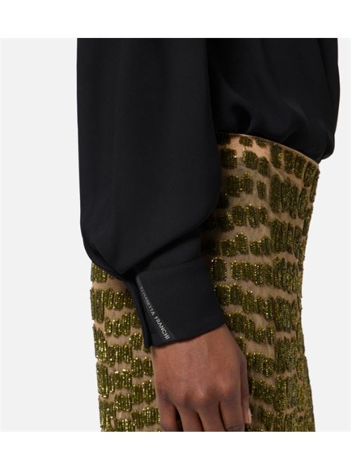 BODY IN GEORGETTE ELISABETTA FRANCHI | CB00457E2110 Nero